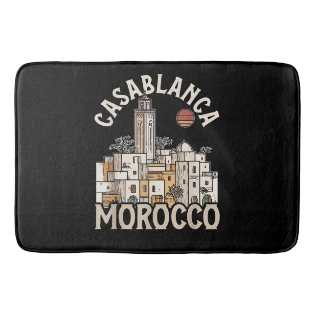 Casablanca Marokko  Badematte (Vorderseite)