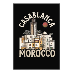 Casablanca Marokko Fotodruck