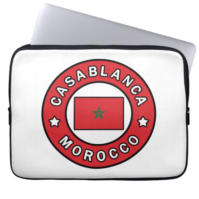 Casablanca Marokko Laptopschutzhülle (Vorderseite)