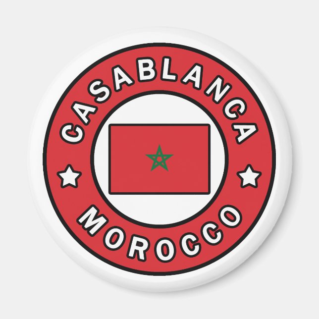 Casablanca Marokko Magnet (Vorne)