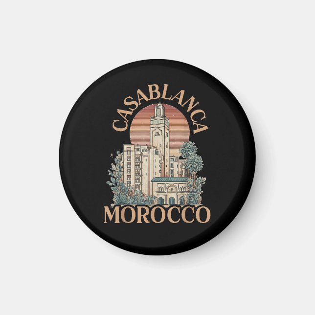 Casablanca Marokko Magnet (Vorne)