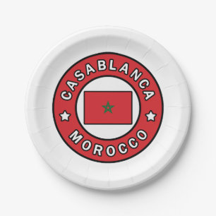 Casablanca Marokko Pappteller