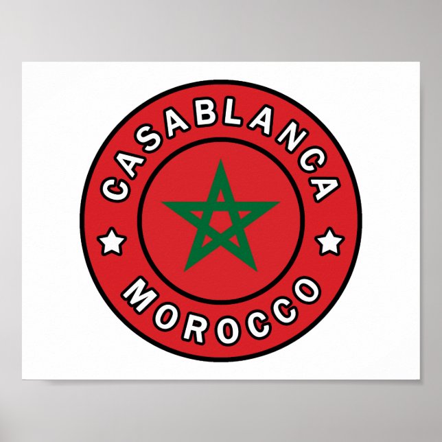 Casablanca Marokko Poster (Vorne)