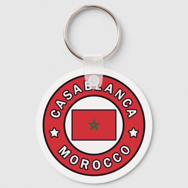 Casablanca Marokko Schlüsselanhänger (Vorderseite)