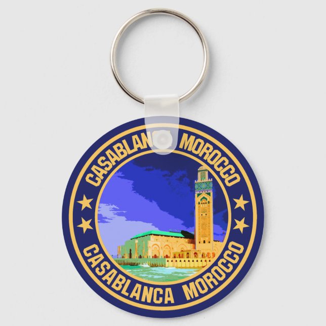 Casablanca Marokko Schlüsselanhänger (Vorderseite)