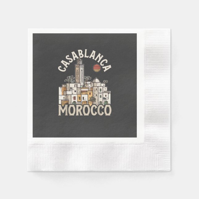Casablanca Marokko  Serviette (Vorderseite)