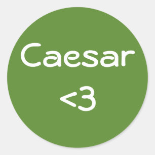 Cäsar-Aufkleber Runder Aufkleber