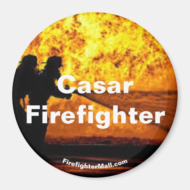 Casar Firefighter-Flammenmagnet Magnet (Vorne)