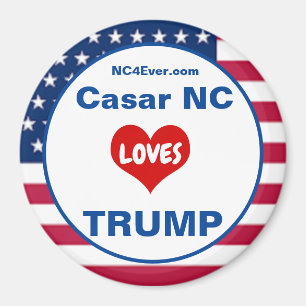 Casar NC AIVES TRUMP Patriotique Frigo Magnet