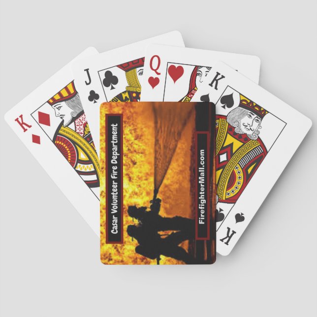 Casar Volunteer Feuerwehr Spielkarten (Rückseite)