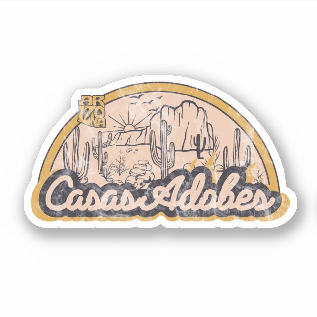 Casas Adobes, Arizona Aufkleber (Vorderseite)