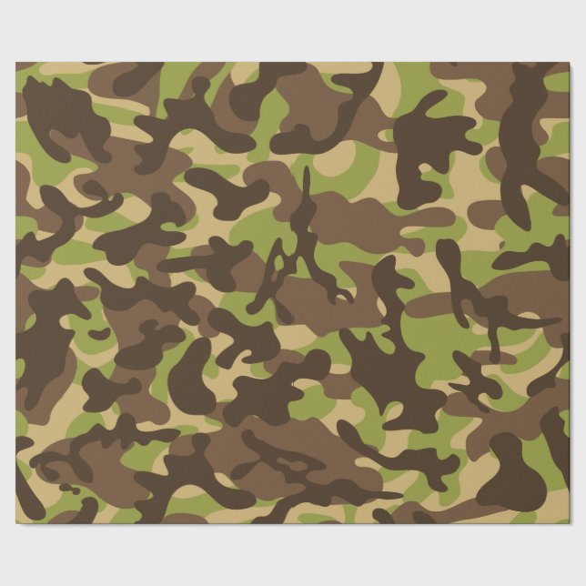 Cascade Camouflage Geschenkpapier (Saum)