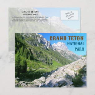Cascade Canyon, Teton Nationalpark, Wyoming Postkarte