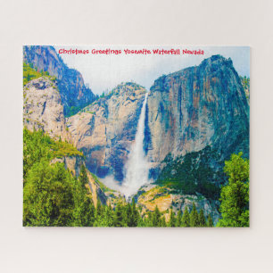 Cascade de Yosemite Nevada. Jigsaw Puzzle