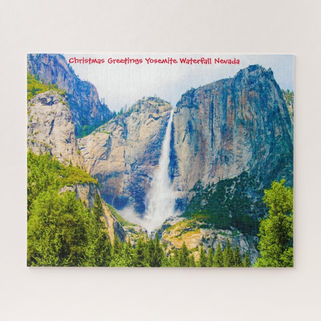 Cascade de Yosemite Nevada. Jigsaw Puzzle (Horizontal)