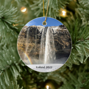 Cascade d'Islande - ornement céramique