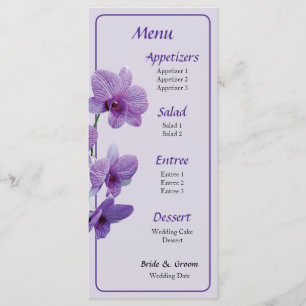 Cascade d'Orchidées Violettes Menu