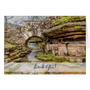 Cascade d'Ozarks sous le pont Carte de remerciemen