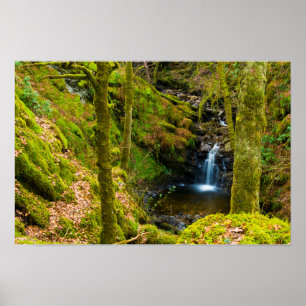 Cascade en Argyll, Ecosse Poster