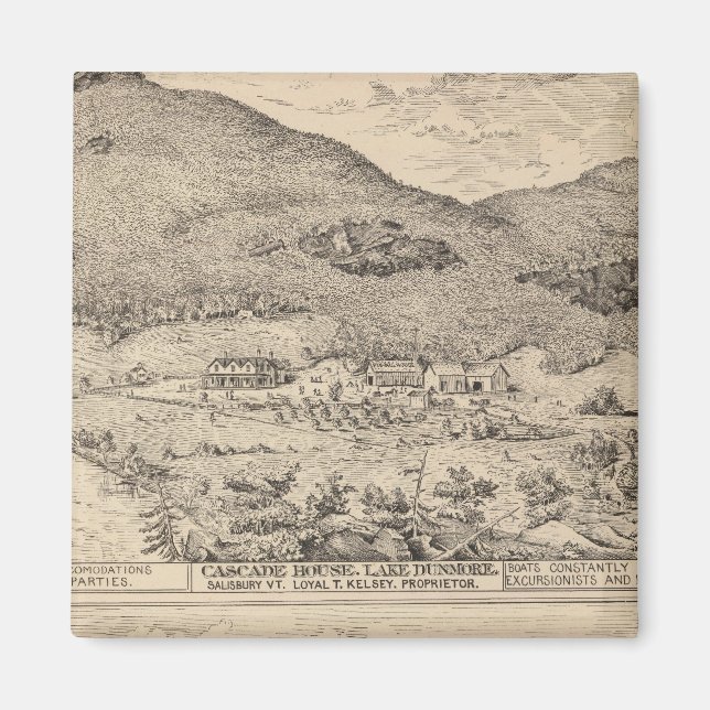 Cascade House in Lake Dunmore Magnet (Vorne)