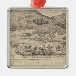 Cascade House in Lake Dunmore Silbernes Ornament