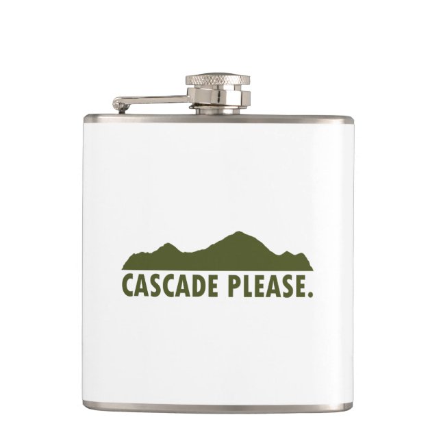 Cascade Idaho Bitte Flachmann (Vorderseite)