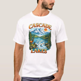 Cascade Lakes Mountain Wildlife Landschaftsdesign T-Shirt