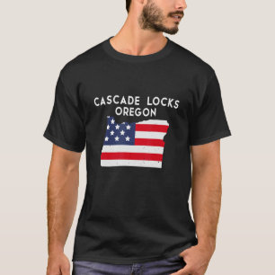 Cascade Locks Oregon USA Staat America Travel Oreg T-Shirt