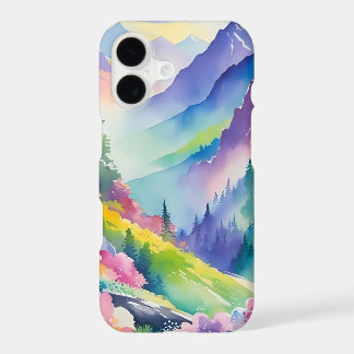 cascade montain&rainbow