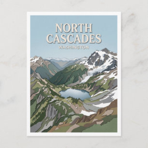 Cascade Pass Marblemount Washington Postkarte