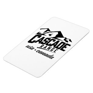 Cascade Range USA Kanada Logo. Magnet