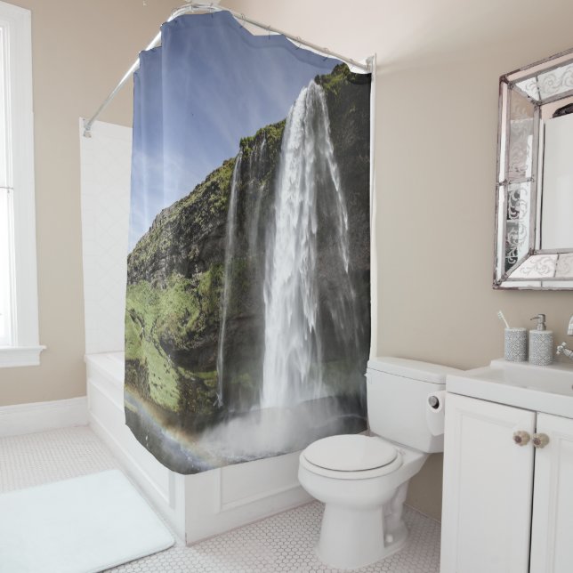Cascade, rideau en douche de personnaliser (En situation)