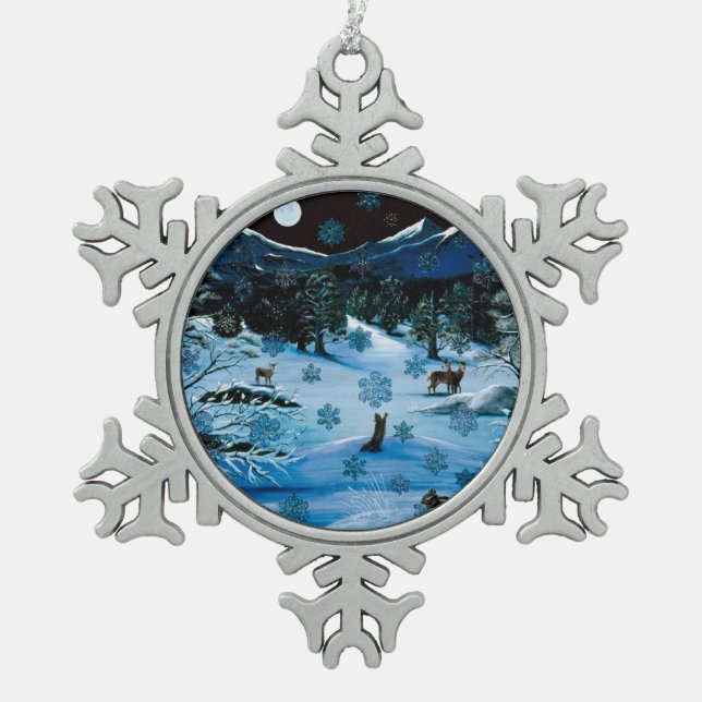 Cascade Snowflake Ornament (Vorderseite)