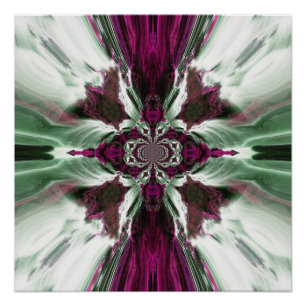 Cascade violette Océan Poster parfait