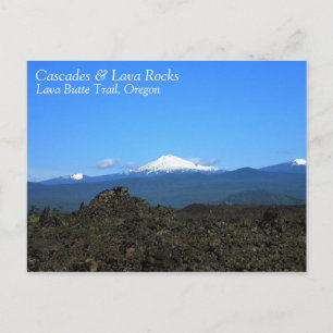 Cascades & Lava Rocks, Oregon Postkarte