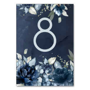 Cascading Peonies Wedding Tischnummer Card