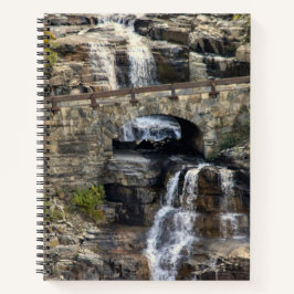 Cascading Through Stone Spiral Notebook Notizbuch