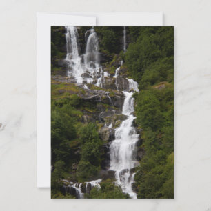 Cascading Volefossen Wasserfall Dankeskarte