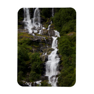 Cascading Volefossen Wasserfall Magnet