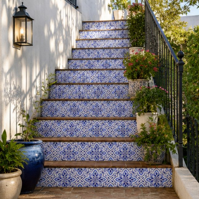 Cascais Elegance Delicate Blue Mediterranean Fliese (Von Creator hochgeladen)