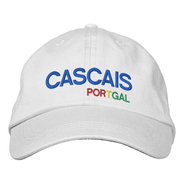 Cascais Portugal Baseball Hat Bestickte Kappe (Vorderseite)