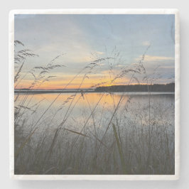 Casco Bay Sunrise auf der Insel Macworth Steinuntersetzer