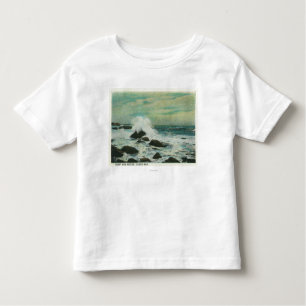 Casco Bucht, MaineSurf und Strand-Felsen Kleinkind T-shirt