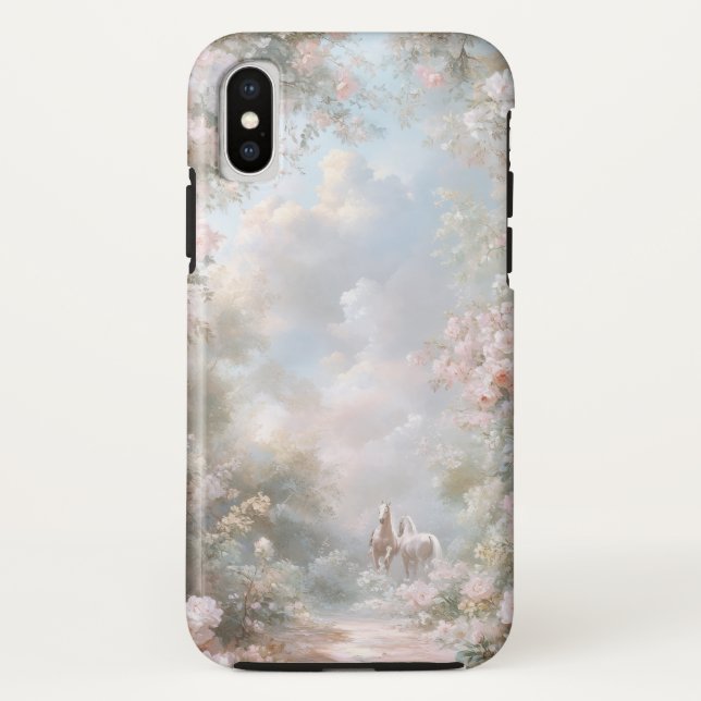 Case Dreamy Pastel Garden für iPhone (Rückseite)