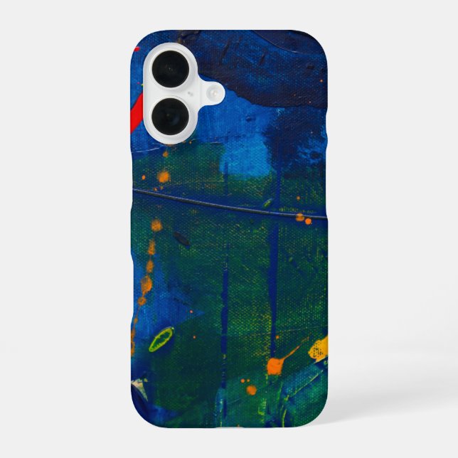 Case für abstraktes Malen des iPhone-Case iPhone 16 Hülle (Rückseite)