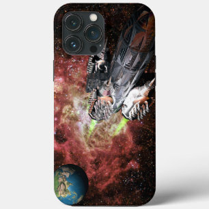 Case für das iPhone Case "Erde und Raketen"