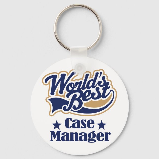 Case Manager-Geschenk (Worlds Best) Schlüsselanhänger (Vorderseite)