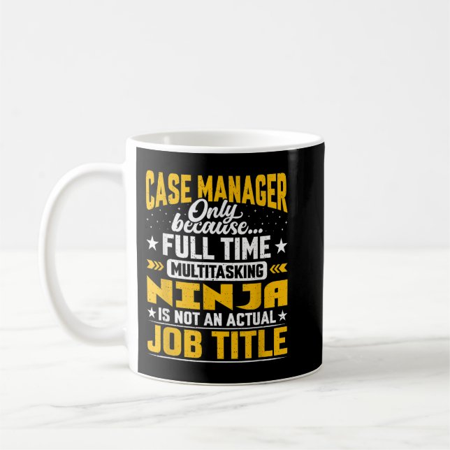 Case Manager Job Title - Funny Case Director CEO Kaffeetasse (Links)