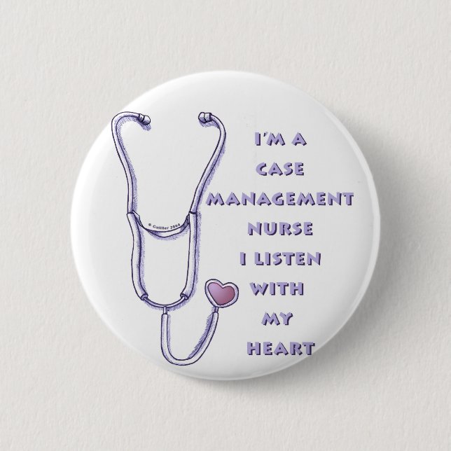 Case Manager Nurse Heart Button (Vorderseite)