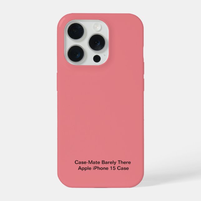 Case-Mate Barely There Apple iPhone 15 Hülle iPhone 15 Pro Hülle (Rückseite)